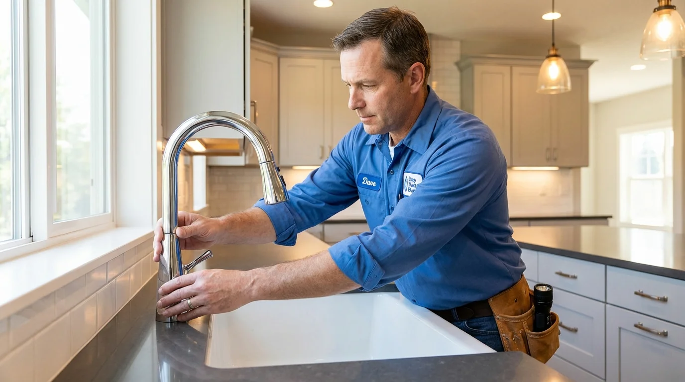 Kitchen faucet installation by Johns Plumbing LLC in Grand Ronde