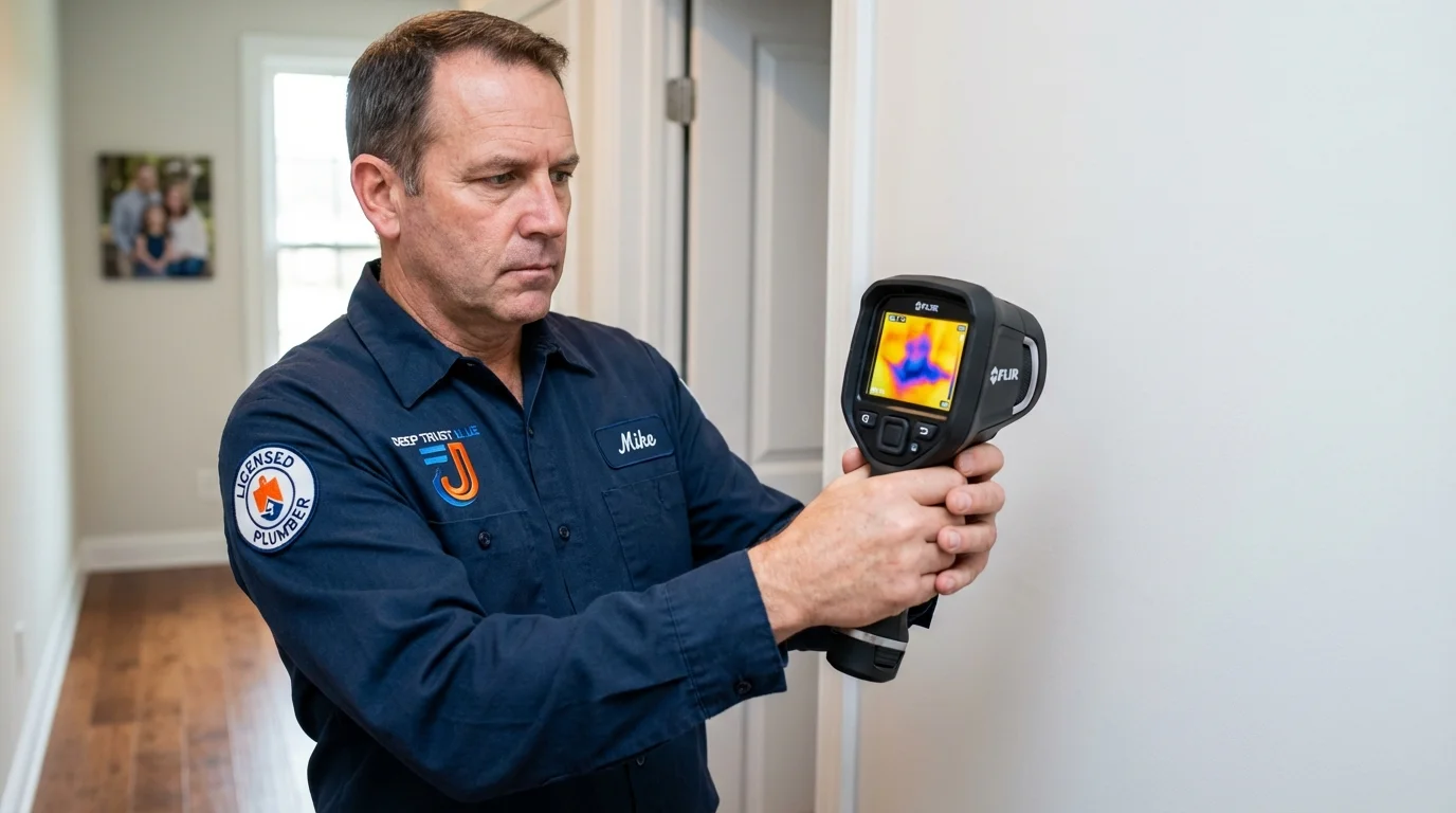 Thermal imaging leak detection by Johns Plumbing LLC in Grand Ronde